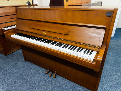 Yamaha M5J console upright piano in satin walnut