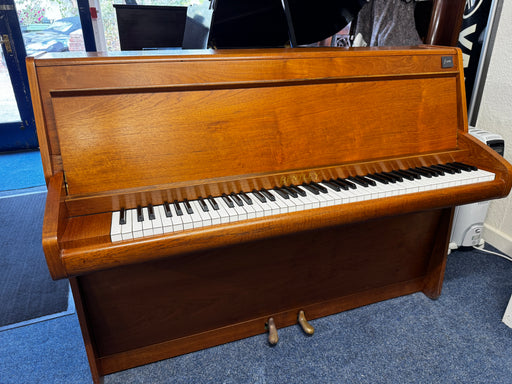 Bentley compact upright piano in satin teak