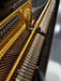 Yamaha U3 professional upright piano, keyboard detail
