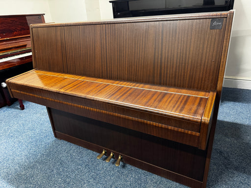 Rösler 110cm upright piano in satin mahogany, view 2