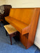 Kemble 108cm compact British upright piano in teak