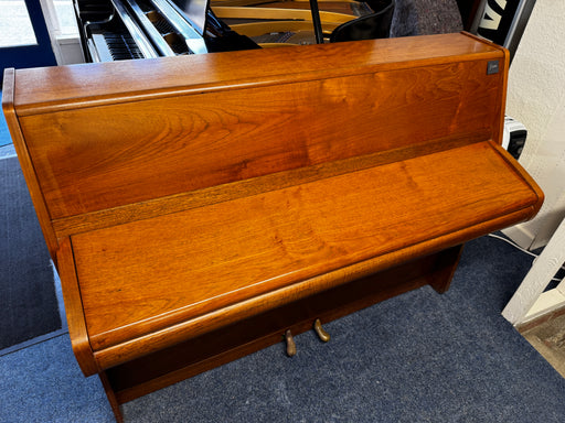 Bentley compact upright piano in satin teak, view 2