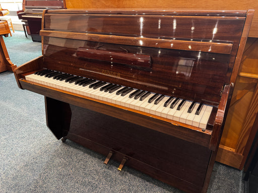 Zender 6 Octave compact upright piano in polished mahogany