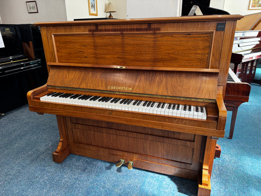 C. Bechstein Model V upright piano in figured walnut