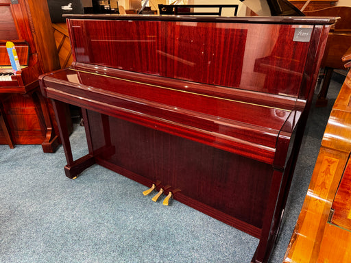 Yamaha V114N 114cm upright piano in polished mahogany, view 2